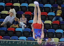 Bakıda batut gimnastikası üzrə FIG Dünya Kubokunun ilk yarış günü start götürüb. Azərbaycan, 5 mart, 2016